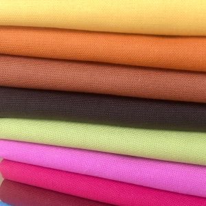 Plain Medium Weight Cotton Fabric For Dressmaking Curtains Light