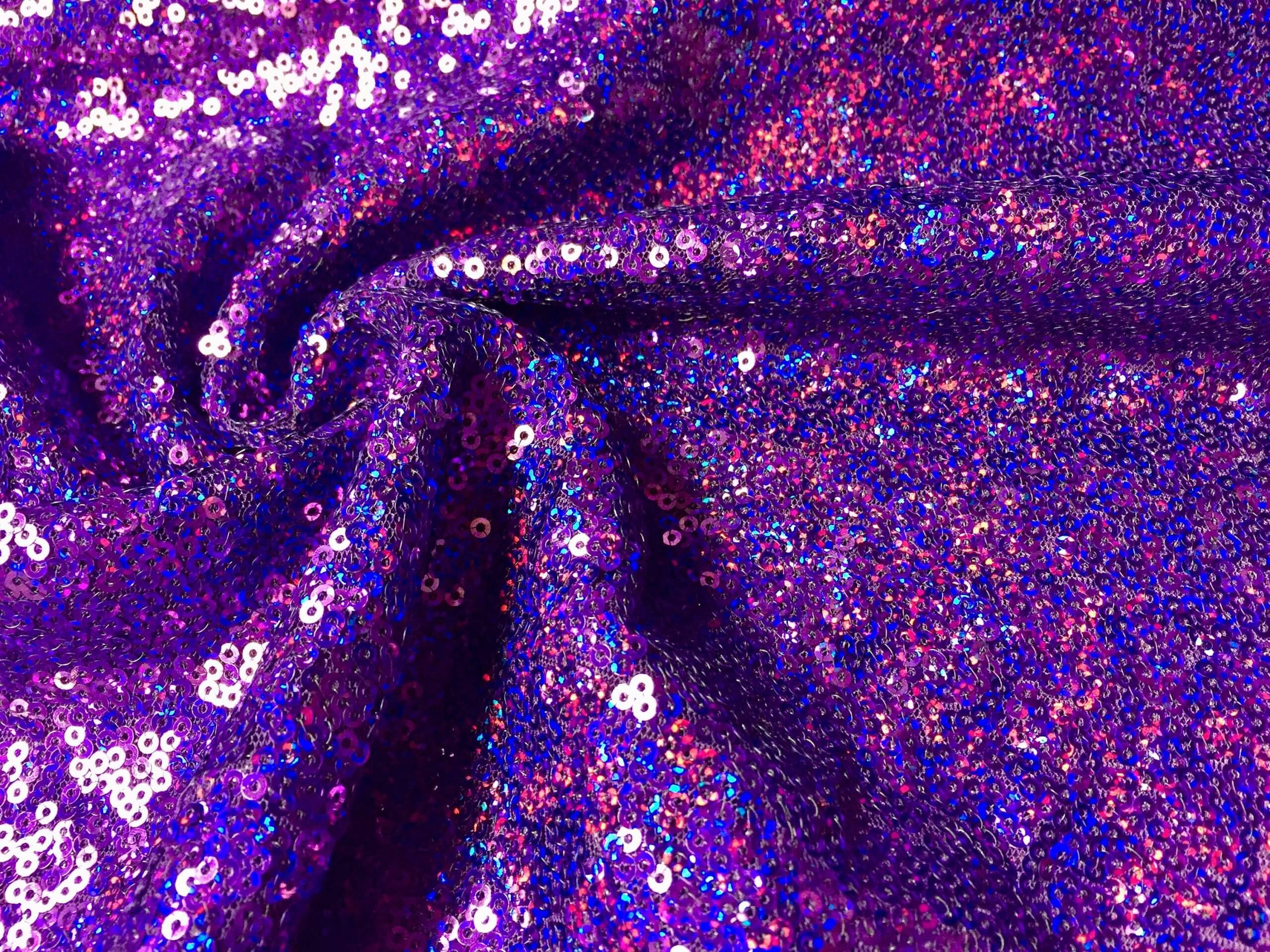 3mm Mini Sequins Fabric Material - 1 way stretch - 120cm or 47