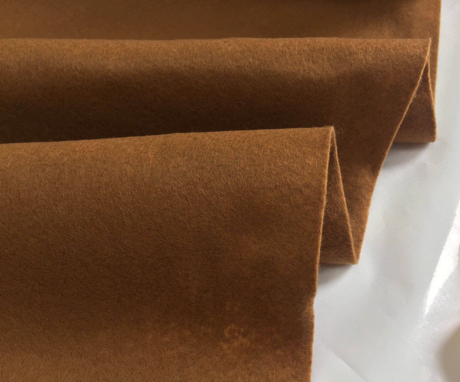 DARK BEIGE Felt Fabric Material Craft Plain Colours Polyester -102cm ...