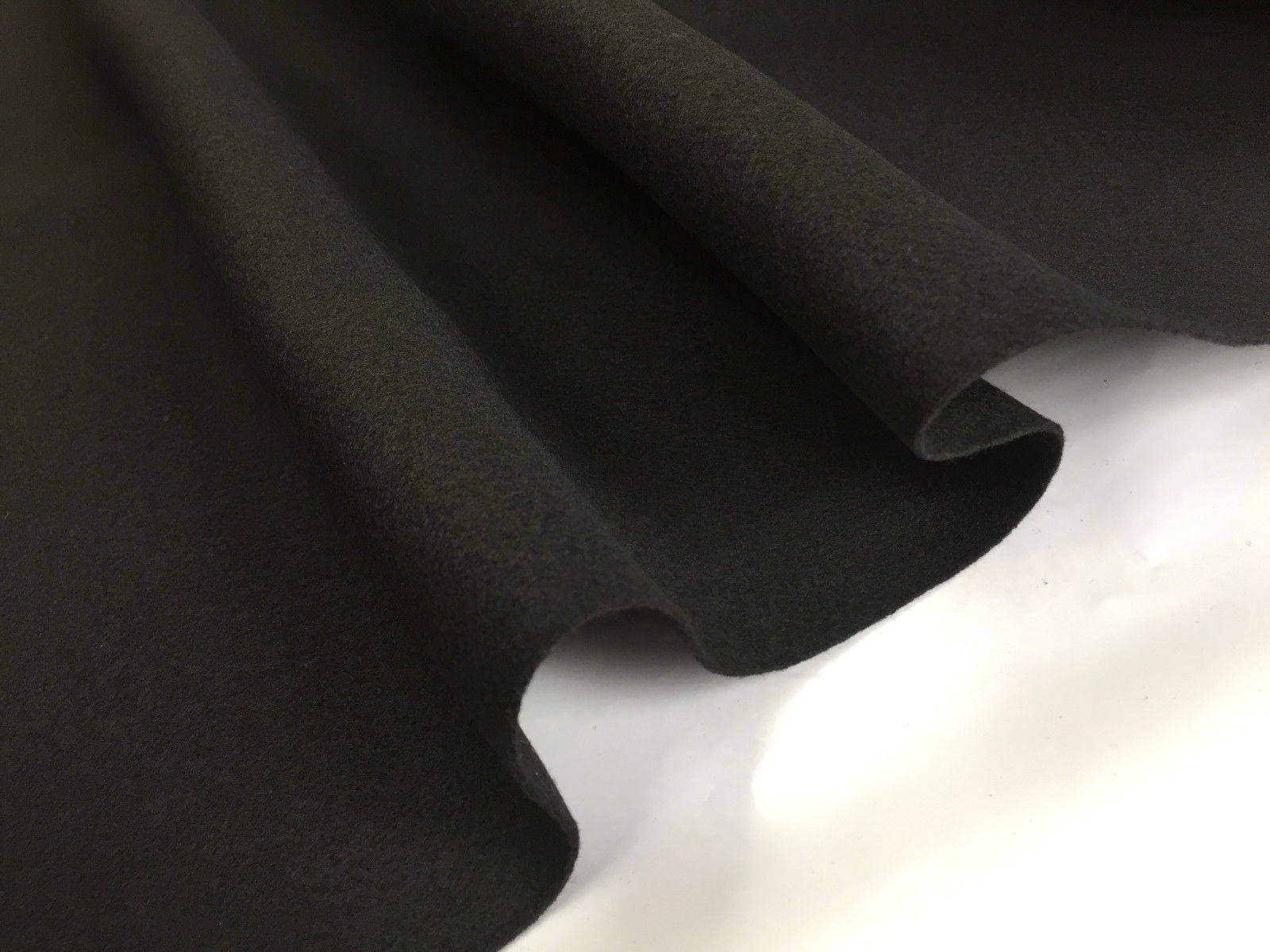 BLACK Felt Fabric Material Craft Plain Colours Polyester -102cm wide ...