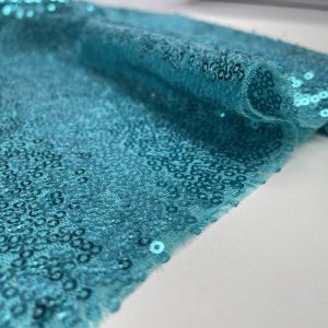 18mm Large Sequin Fabric Glitter Stretch Material Backdrop, Dress Making,  Home Decoration 130cm Wide Sparkling SILVER Paillettes 