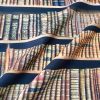 BOOKSHELF BOOK Library Books Fabric Curtain Upholstery Cotton Material / digital print fabric / book shelf effect - 140cm wide
