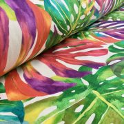 Palm Tropical Leaves Cotton Fabric Material Green Jungle Leaf Print Palm Tropical Leaves Cotton Fabric Material Green Jungle