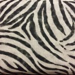 ZEBRA Animal Print Fabric Linen Look Curtains Upholstery Dressmaking ...