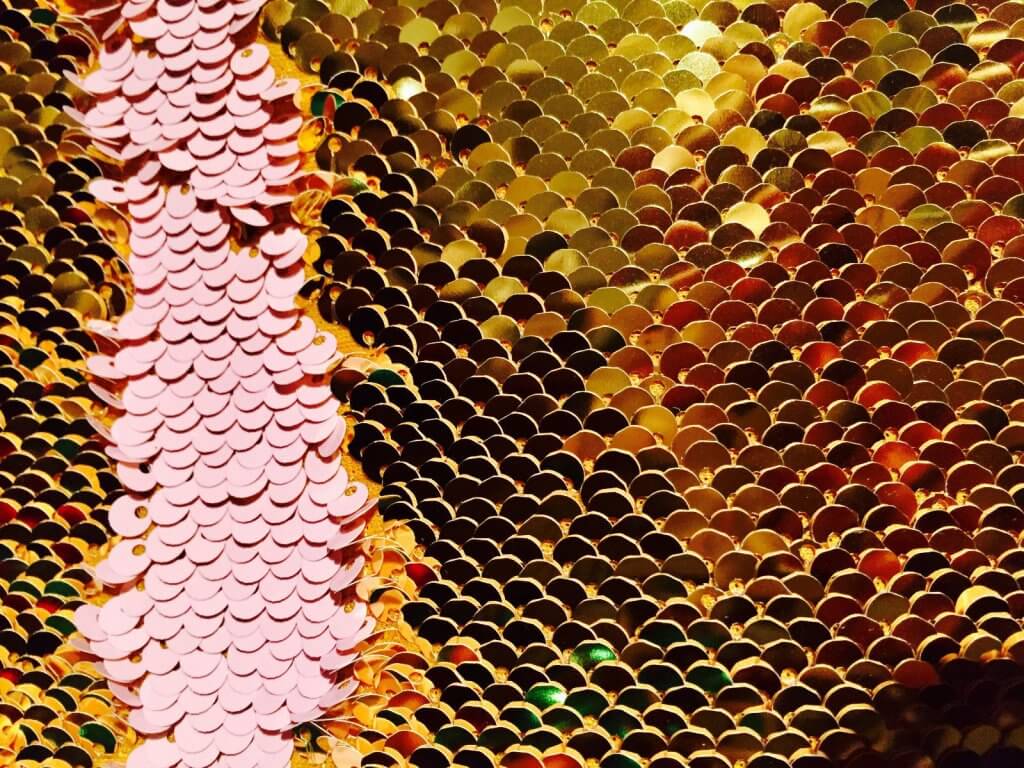 MERMAID Reversible 5mm Sequin Fabric Flip Two Tone Stretch Material