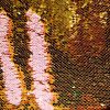 MERMAID Reversible 5mm Sequin Fabric Flip Two Tone Stretch Material - 130cm wide - Baby Pink& Gold sequins