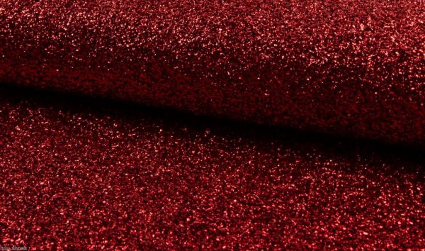SPARKLE Red TINSEL 4 way stretch fabric material /140cm wide / Sparkling RED Lurex
