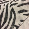 ZEBRA or SNAKE SKIN Animal Print Fabric Linen Cotton Blend - curtains upholstery dressmaking fabrics - Black Stripes - 55 inches wide