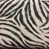 ZEBRA or SNAKE SKIN Animal Print Fabric Linen Cotton Blend - curtains upholstery dressmaking fabrics - Black Stripes - 55 inches wide