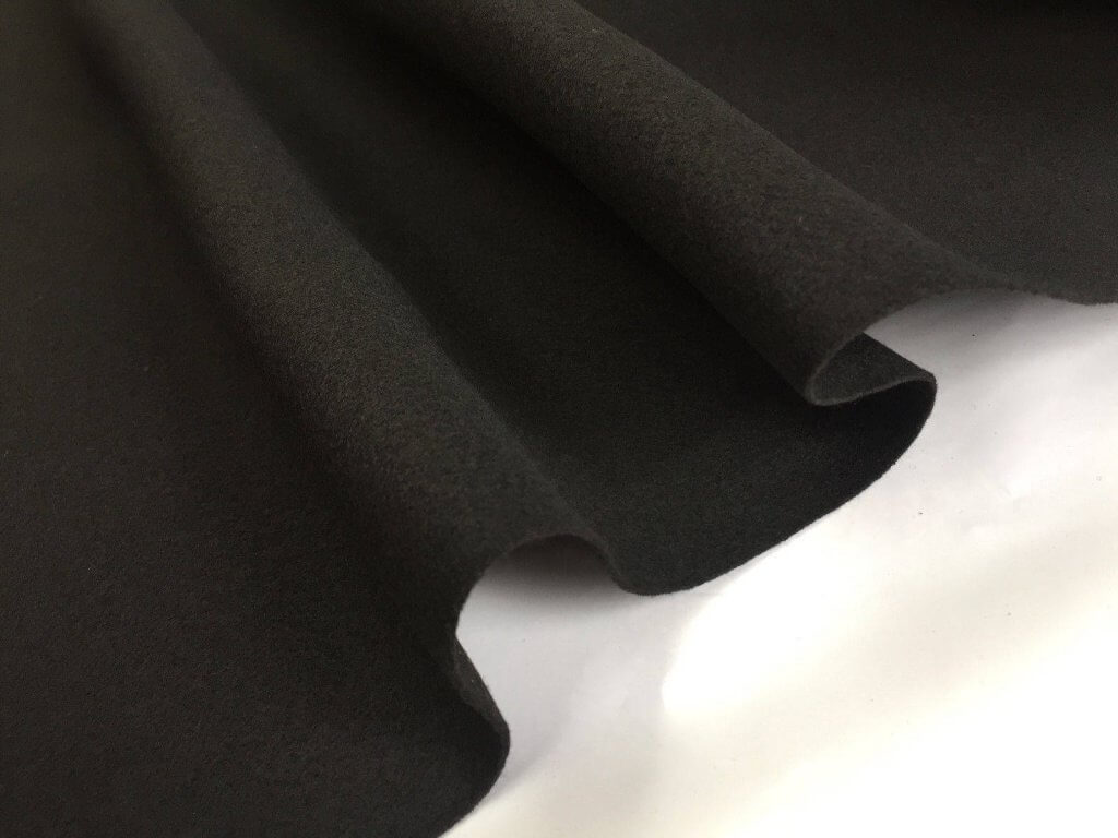 BLACK Felt Fabric Material Craft Plain Colours Polyester 102cm wide
