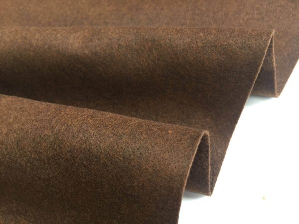 Felt Fabric Material Craft Plain Colours Polyester 102cm Wide BROWN