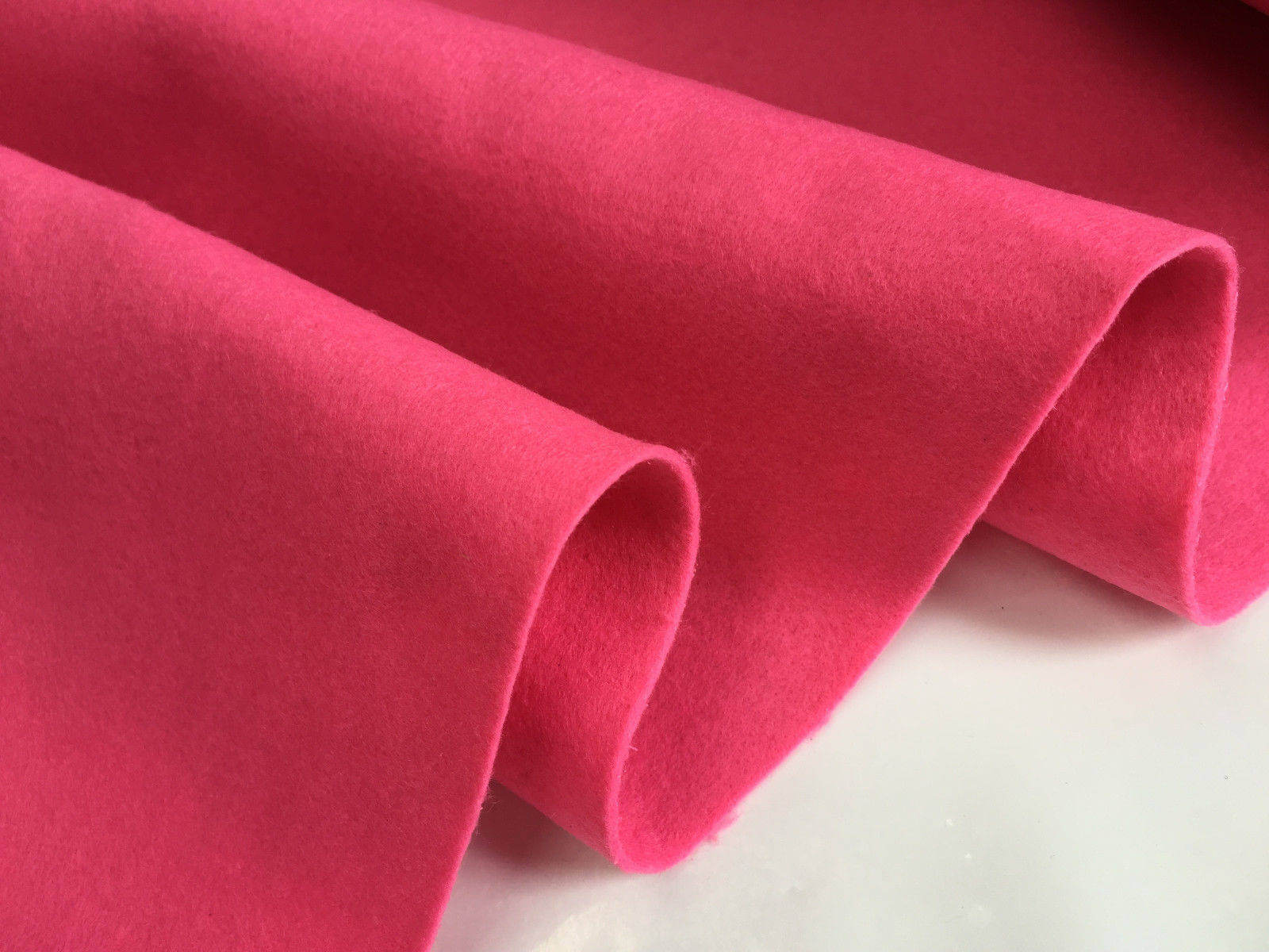 PINK Felt Fabric Material Craft Plain Colours Polyester -102cm wide 