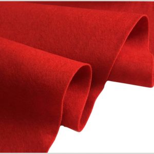 Felt Fabric Material Craft Plain Colours Polyester 102cm Wide RED
