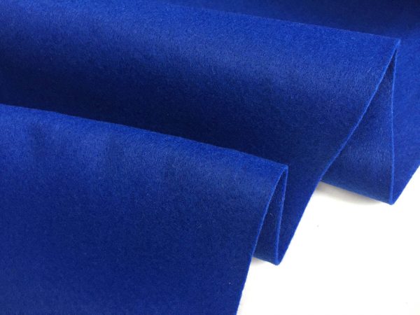 ROYAL BLUE Felt Fabric Material Craft Plain Colours Polyester -102cm ...