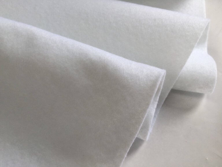 WHITE Felt Fabric Material Craft Plain Colours Polyester 102cm wide