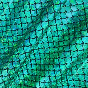 Mermaid Scale Fabric Fish Tale Foil Iridescent Stretch Spandex Material ...