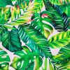 Palm Leaves 3 Tropical Leaf Print Cotton Fabric for Curtain Upholstery Material / digital print fabric / 140cm wide
