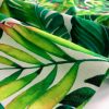 Palm Leaves 3 Tropical Leaf Print Cotton Fabric for Curtain Upholstery Material / digital print fabric / 140cm wide