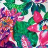 Tropical Flower Orchid  Fabric Curtain Upholstery Cotton Material / digital print fabric / 140cm  55" wide