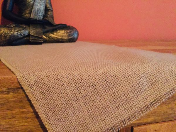 12'' wide Rustic Burlap Jute Runners For Events, Weddings, Home - Jute Hessian Table Runner - grey, cream, glitter, mustard