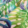TROPICAL LEAVES 2 Palm Leaf Fabric Curtain Upholstery Cotton Material - 280cm Extra Wide