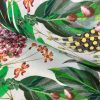 Tropical Toucan Bird Fabric Curtain Upholstery Cotton Material / botanical palm leaf garden / digital print fabric / 140cm or 55" wide