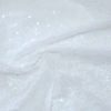 3mm Mini Sequins Fabric Glitter Material, 2 way stretch / 130cm wide / SPARKLING WHITE SEQUINS