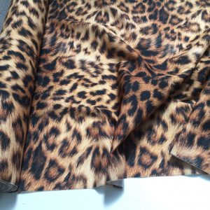 Leopard Print Cotton Fabric for Curtains Upholstery / panther animal fur digital print material / 55" wide
