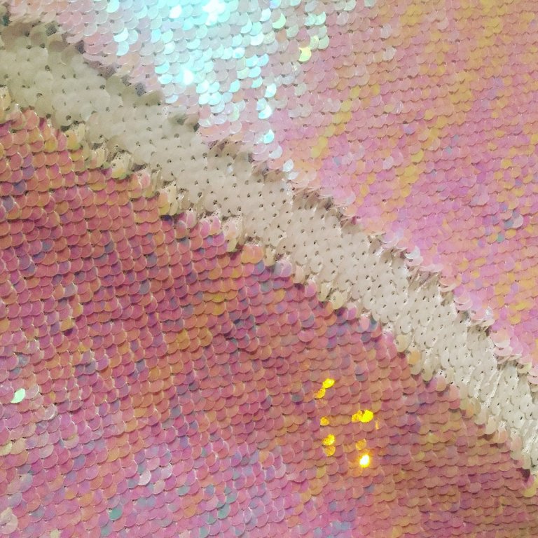 Mermaid Reversible 5mm Sequin Fabric Flip Two Tone Stretch Material