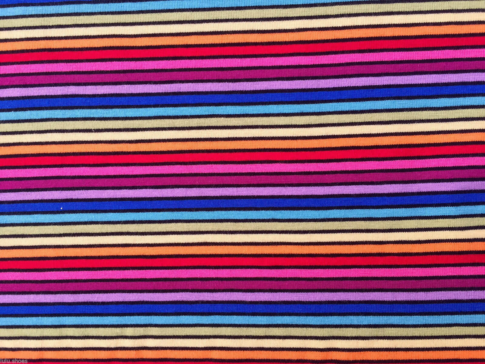 Rainbow Cuff Fabric, Ribbing Fabric, Rainbow Stripe 