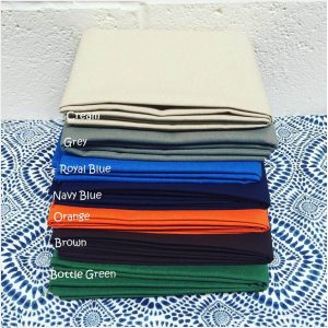 Waterproof Outdoor Ottoman Fabric Material Plain Colours for cushion, gazebo, beach - 140cm wide