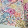 Pink Flowers & Leaves Floral Mandala Fabric Curtain Material for Dress Decor Curtain Upholstery - 108" extra wide