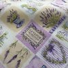 French Lavender Print Cotton Fabric Lilac Floral Curtains Upholstery - 140cm Wide