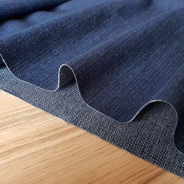 Medium Blue Denim Fabric - Denim Slub Stretch Washed Jeans Cotton ...