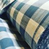 Gingham Linen Checked Linen Fabric Plaid Material Buffalo Check Cotton Yarn -140cm wide- Black, Royal Blue, Duck Blue, Red