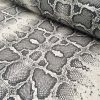 GREY Snake Skin Fabric Snakeskin Animal Print Cotton Material DIGITAL - curtains, decor, dress, furnishing - 110"/280cm extra wide