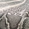 GREY Snake Skin Fabric Snakeskin Animal Print Cotton Material DIGITAL - curtains, decor, dress, furnishing - 110"/280cm extra wide