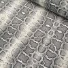 GREY Snake Skin Fabric Snakeskin Animal Print Cotton Material DIGITAL - curtains, decor, dress, furnishing - 55"/140cm wide