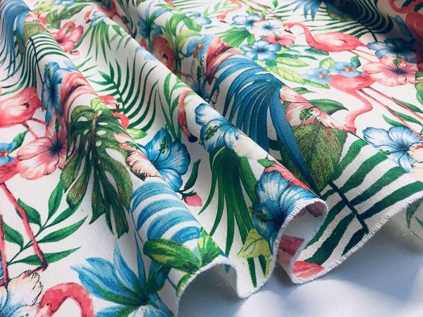 IBIZA SUMMER Flower Mandala Designer Cotton Fabric Material for Dressmaking  Curtain Upholstery - 55 or 140cm wide - Lush Fabric