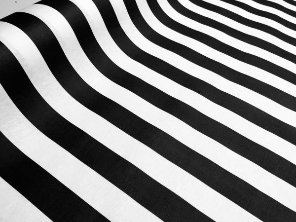 Teflon Waterproof Outdoor Fabric for cushion, gazebo, beach - 140cm wide, sold by metre-Blue,Red,Green,Yellow or Black&White Stripe Material