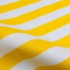 Teflon Waterproof Outdoor Fabric for cushion, gazebo, beach - 140cm wide, sold by metre - YELLOW & White Stripe Material Stripes