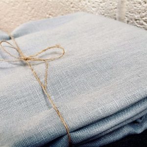 Soft Linen Fabric Material -  100% Linens for Home Decor, Curtains, Clothes - 140cm wide - Plain Silver Grey