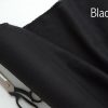 Soft Linen Fabric Material -  100% Linens Textile for Home Decor, Curtains, Clothes - 140cm wide - Plain BLACK