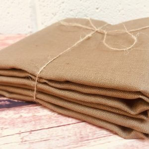 Soft Linen Fabric Material - 100% Linens Textile for Home Decor, Curtains, Clothes - 140cm wide - Plain TAUPE BROWN