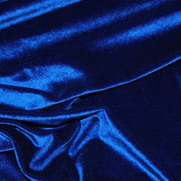 Royal Blue Decor Velvet Fabric Soft Strong Velour Material - home
