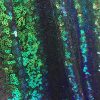 3mm Mermaid Tail Sequin Fabric - Sparkling Iridescent Green Purple Sequins Fish Scales - 47''/ 120cm wide
