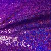 3mm Sequin Fabric material - Sparkling Glitter Hologram Sequins  - 47''/ 120cm wide - IRIDESCENT PURPLE Paillettes