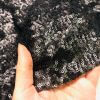 3mm Mini Sequin Fabric Material Glitter Paillettes Sequins, 1 way stretch -130cm wide - MATTE BLACK