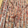 BRICK WALL Effect Cotton Fabric - Red Bricks Stone Wall Print Cloth Material - Harry Potter 9 3/4 Platform Curtains Backdrop - 140cm wide