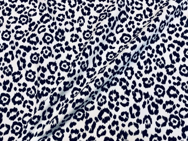 Leopard Print Cotton Fabric for Curtains Upholstery / panther animal fur digital print material / 55" wide